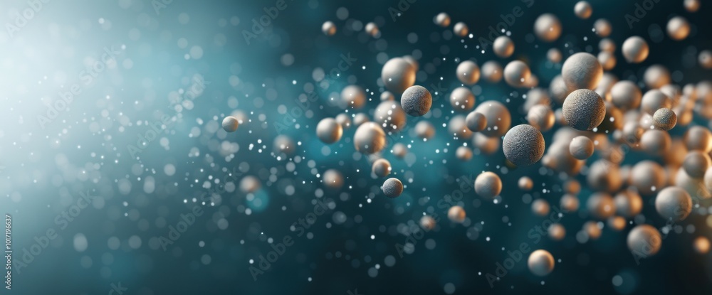 Poster exploring the microbial world a visual journey through particles and cells