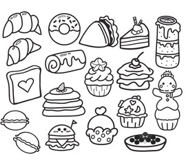 sweet treats (pastries, cake, and desserts)