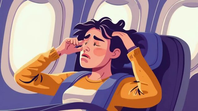 person with headache