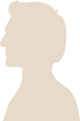 Side Profile Man Portrait Silhouette