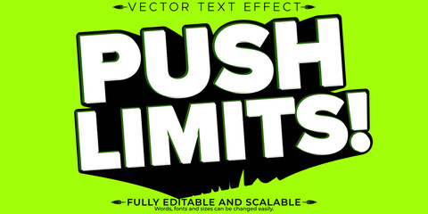 Sport text effect, editable stylish and gym text style