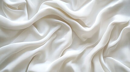 White fabric background with folds. Perfect for showcasing products or creating elegant designs.