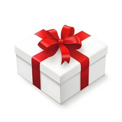 Fototapeta premium gift box isolated on white