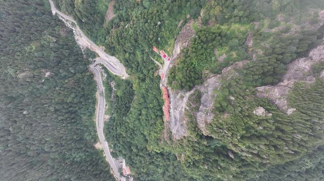 Sumela Monastery (S&uuml;mela Manastırı) Drone Video, Altındere National Park Ma&ccedil;ka, Trabzon Turkiye (Turkey)	