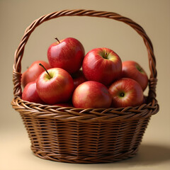 red apples in a basket