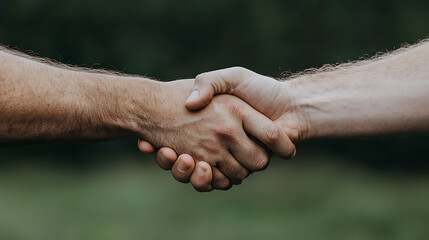 close up of handshake