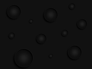 water drops on black background