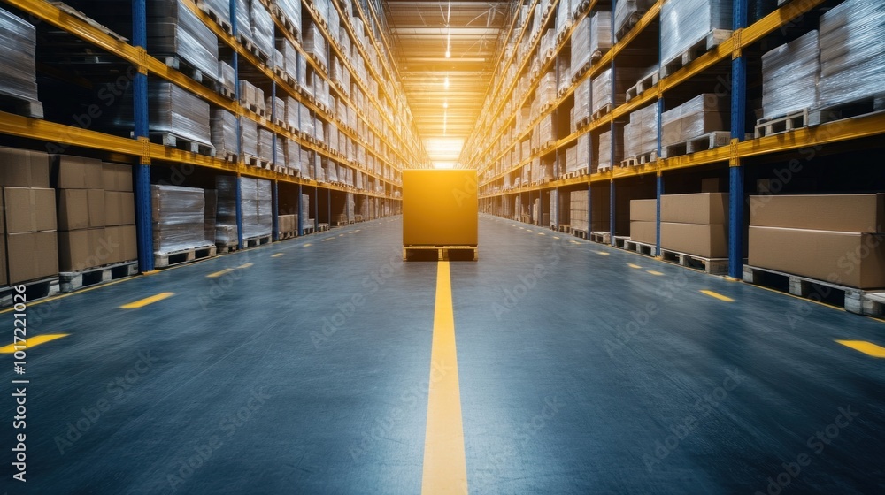 Poster optimizing warehouse operations for efficient supply chain management