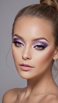 mulher com maquiagem esfumada 