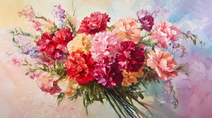 Carnation-adorned bouquet