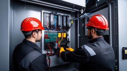 Electrical Maintenance Work on Control Panel