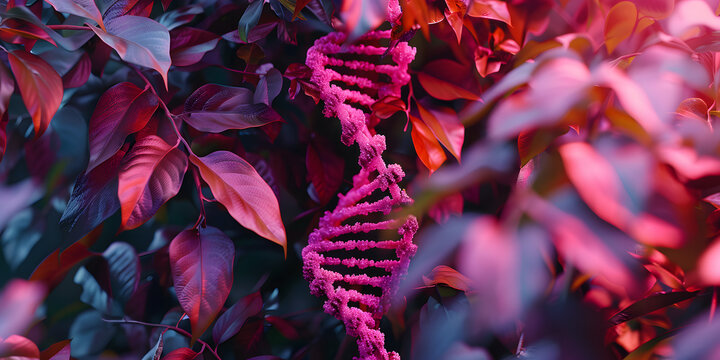 Close-up de uma h&eacute;lice dupla de DNA