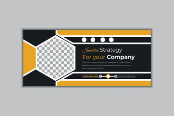 Digital Facebook cover design template