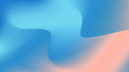 Abstract gradient background with grainy texture and waves