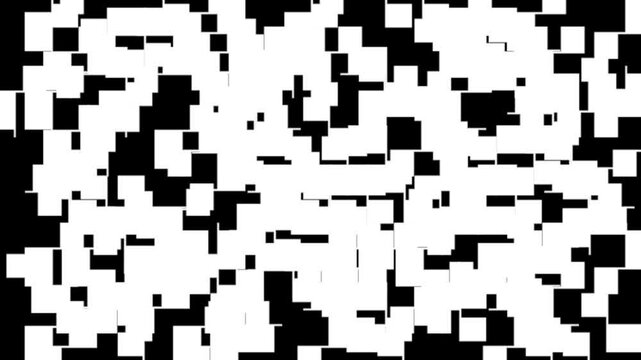 Particles and square shapes animation