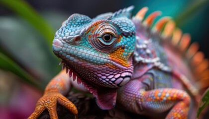 Obraz premium Exotic animal species in their habitats, vibrant colors, photography, detailed, wild