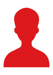 male profile vector icon