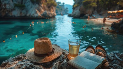 Obraz premium Adventure awaits: Travel, exploring new destinations, experiencing diverse cultures, embracing thrill of discovery, joy of new experiences, beauty of the world's most breathtaking landscapes.