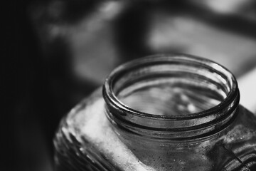 black and white bottle