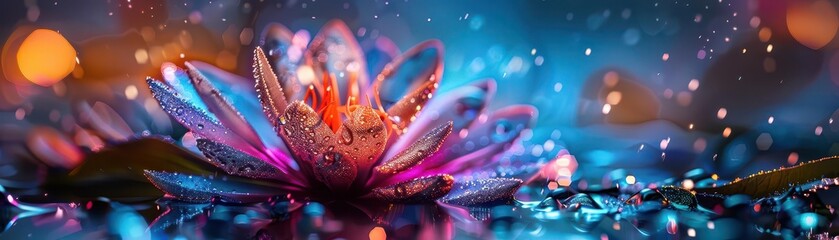 Mental health and well-being concepts, vibrant colors, photography, calming, detailed