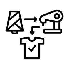 Garment Construction  Icon