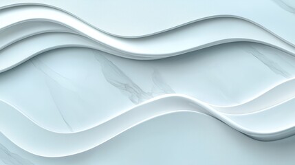 Obraz premium Abstract White Waves