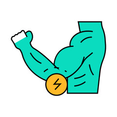elbow pain body ache line icon vector. elbow pain body ache sign. isolated symbol illustration
