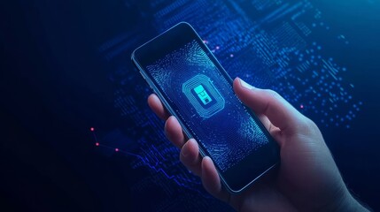 Secure digital finance with wallet biometric security, emphasizing advanced features.