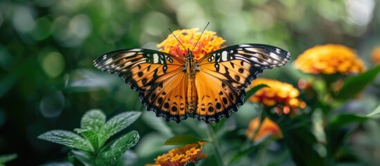Obraz premium Beautiful Butterfly in Our Garden