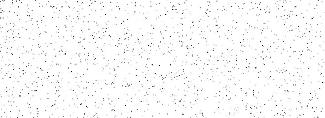 Seamless grain speckle texture. Distress grunge dot background. Black grungy splash repeated pattern. Splatter dirty grit overlay with drops, specks, flecks. Gravel noise for banner, poster. Vector