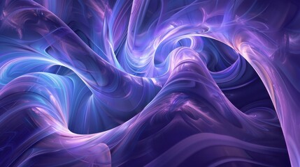 Fototapeta premium Abstract Purple and Blue Swirling Light Pattern