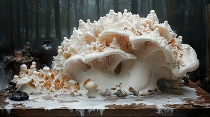 Enchanted Forest Mushroom: A Close-Up View of Nature's Wonders