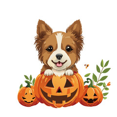 ハロウィンの犬