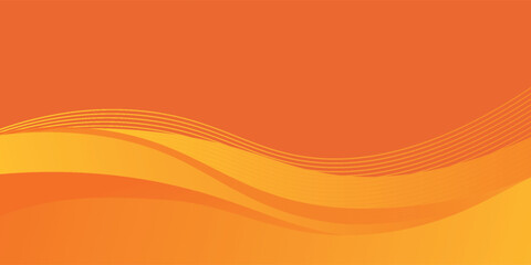 Vector orange line background curve element with white space for text and message design, overlapping layers, vector