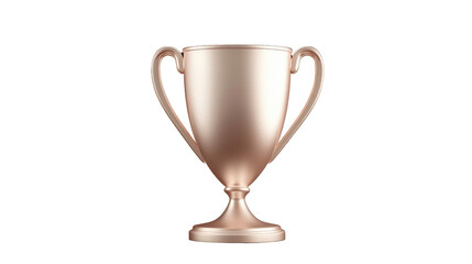 A gold trophy cup with a gold handle,Transparent background