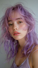 Naklejka premium 若いファッションモデル
