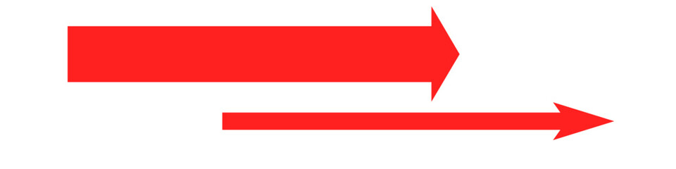 arrows red on white background