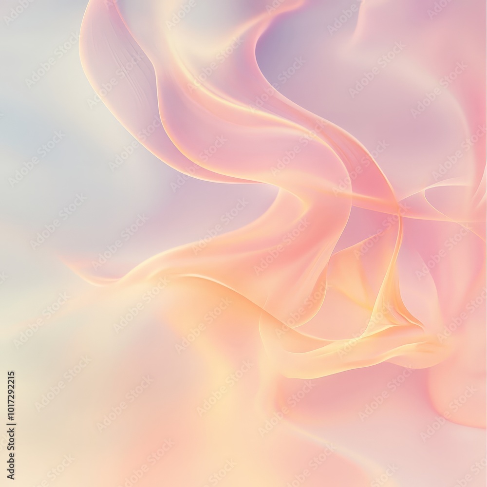 Poster beautiful quote with a soft pastel gradient and light, flowing typography, creating a calm and elega