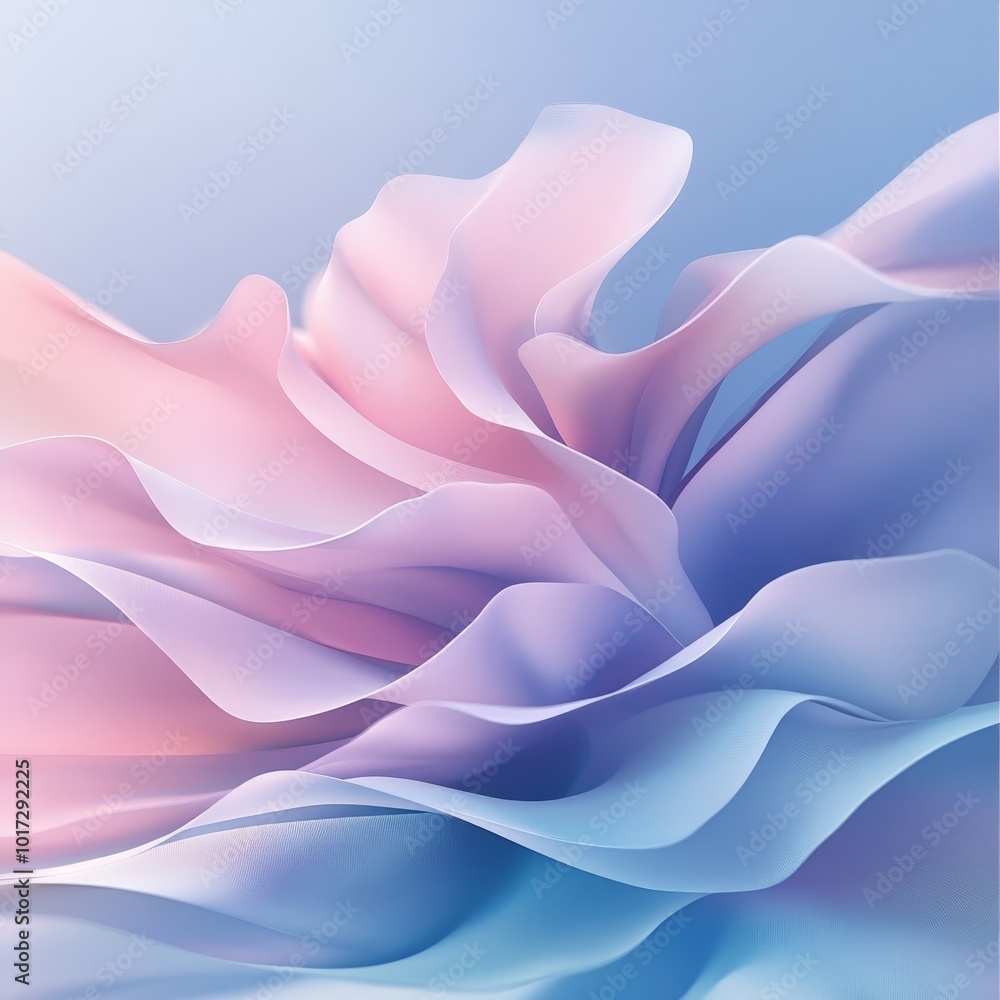 Poster beautiful quote with a soft pastel gradient and light, flowing typography, creating a calm and elega