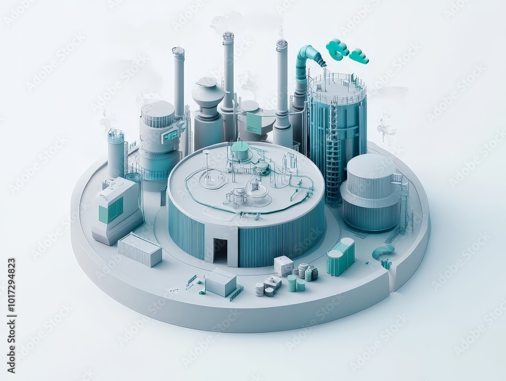 Poster circular economy model with a closed-loop system for products and materials, visualizing sustainabil