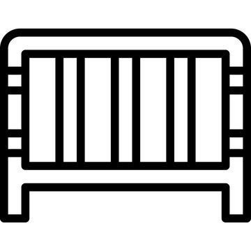 recommend clip art: fence icon illustration design with outline