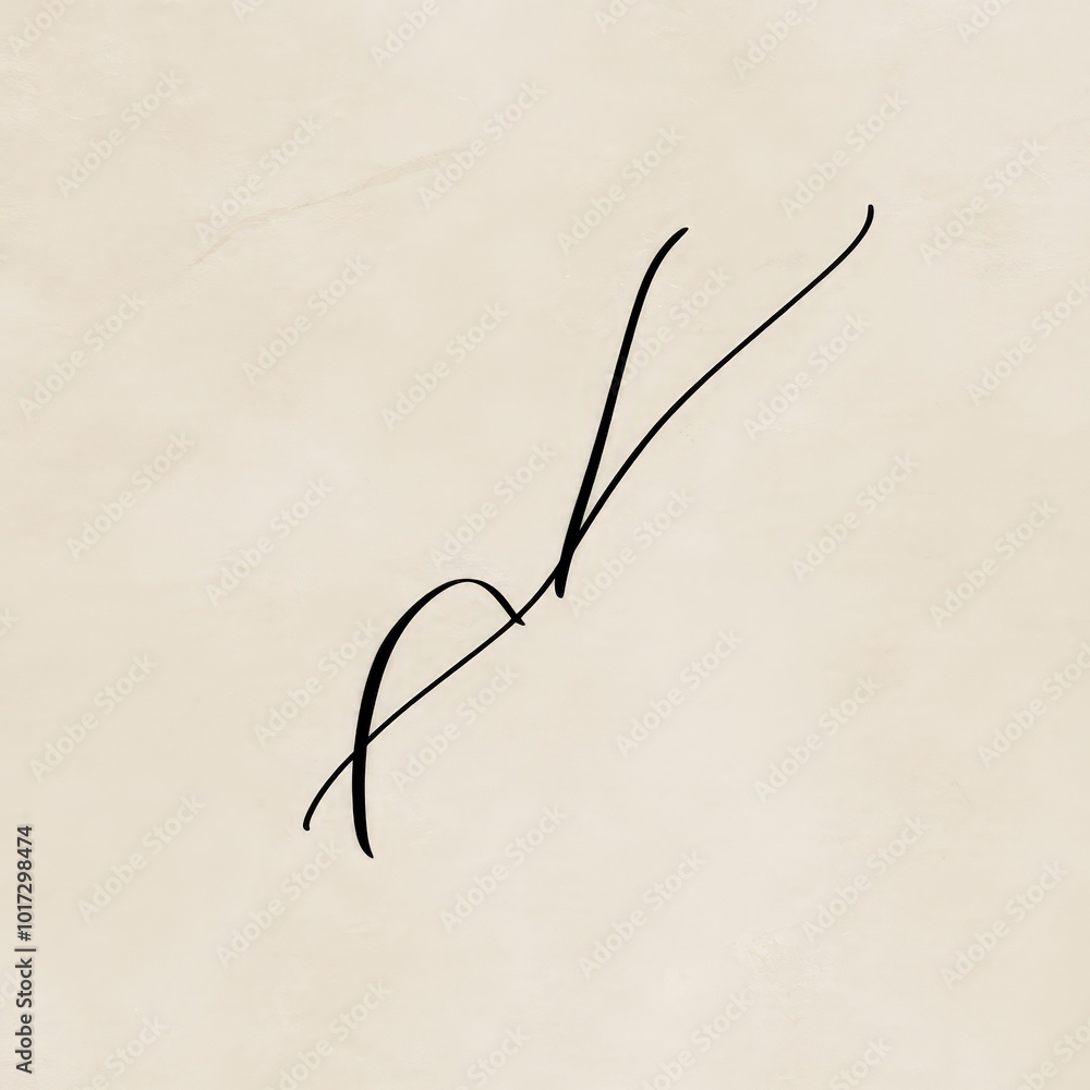 Poster elegant handwritten font over a minimalistic beige background, creating a calming and stylish facebo