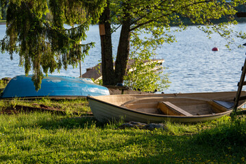 boat on the lake