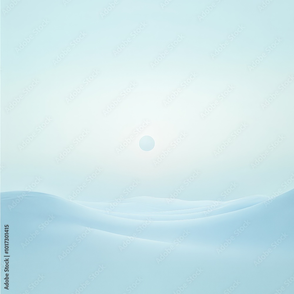 Poster simple quote design with a light blue gradient background, ideal for a calm and clean facebook post.