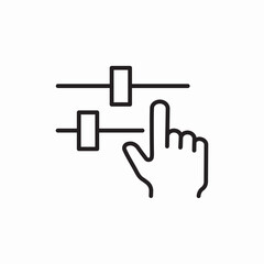 multimedia control panel icon sign vector