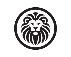 Lion Head Logo Design Vector illustration