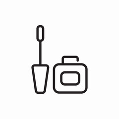 mascara lash eye icon sign vector