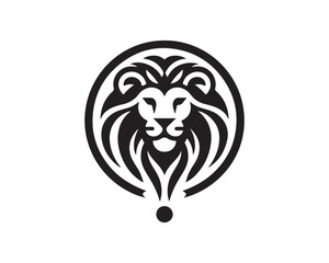 Lion Head Logo Design Vector illustration