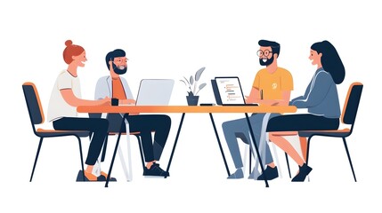 A group of remote professionals collaborating in a virtual meeting leveraging technology and communication tools to boost team productivity flexibility and efficiency in a modern