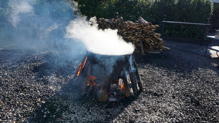 Traditional Fish Boil in Door County, Wisconsin